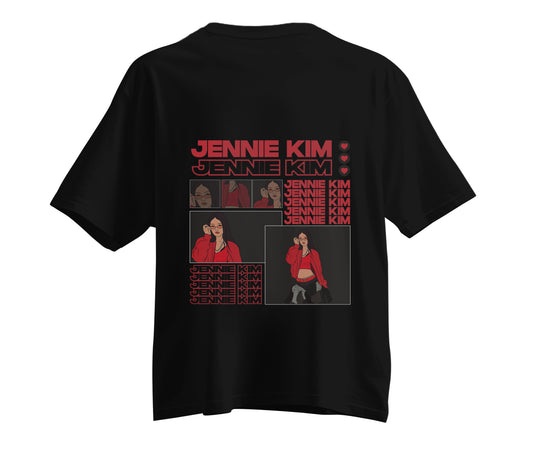 Unisex Oversized T-shirt K-Pop Jennie Kim Love