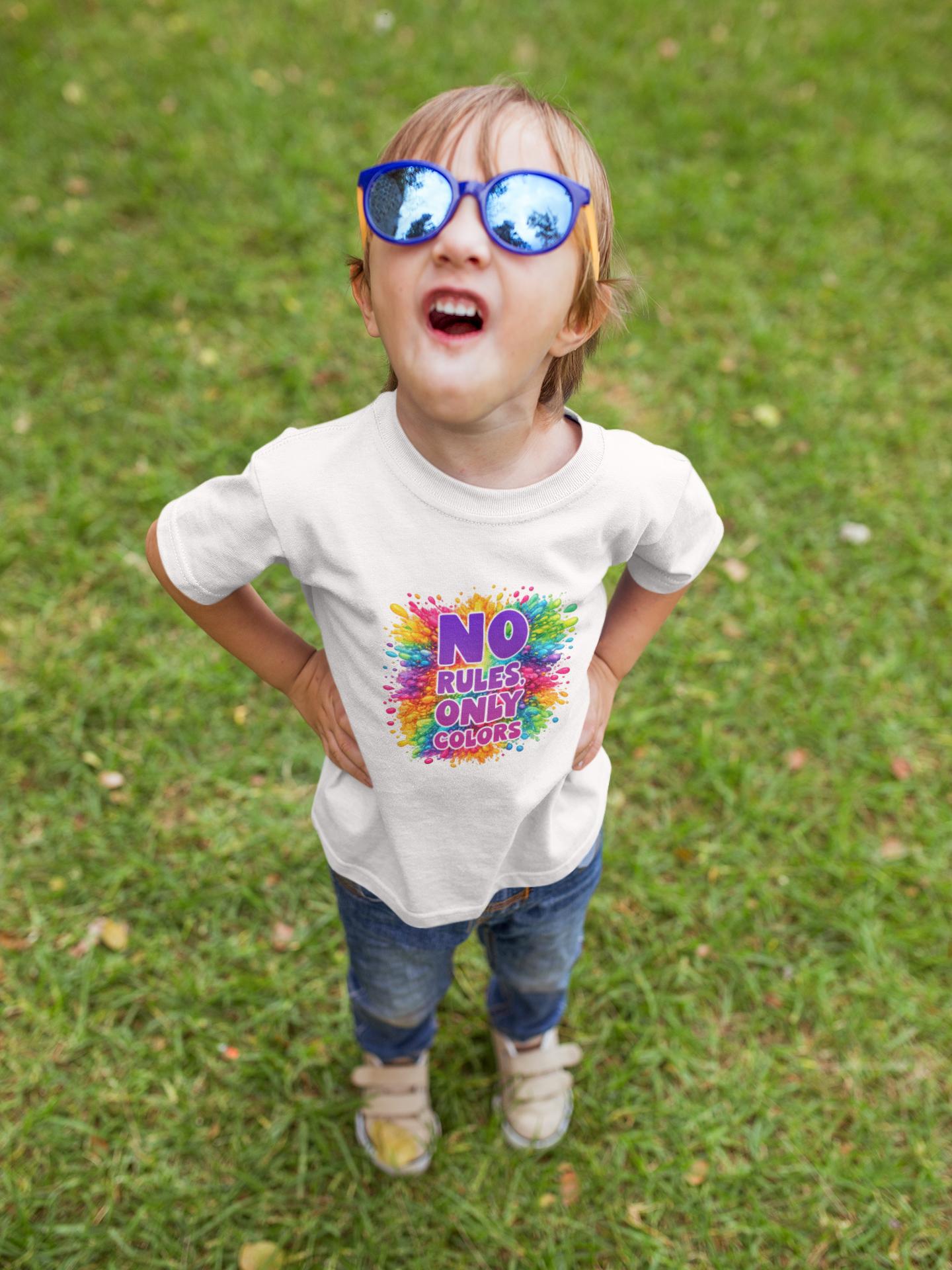 Boy's Holi T-Shirt - No Rules Only Colors