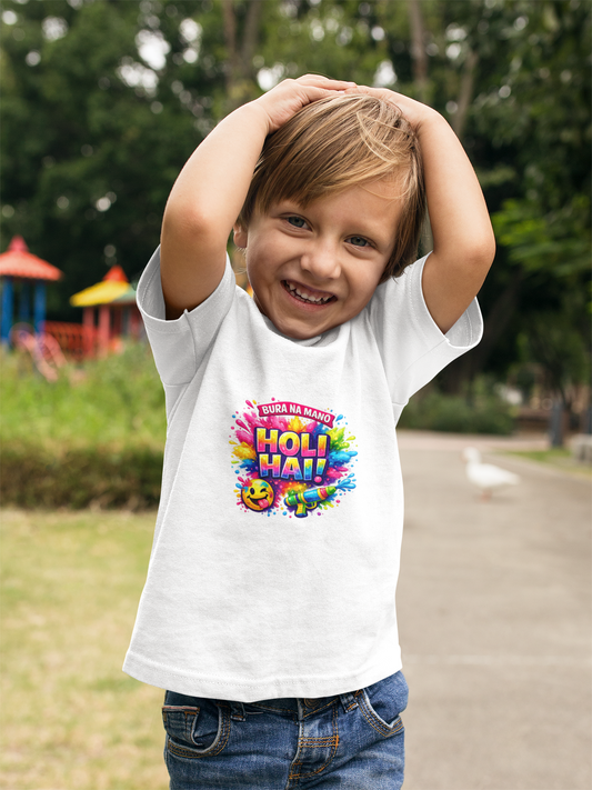Boy's Holi T-Shirt - Bura Na Mano Holi Hai