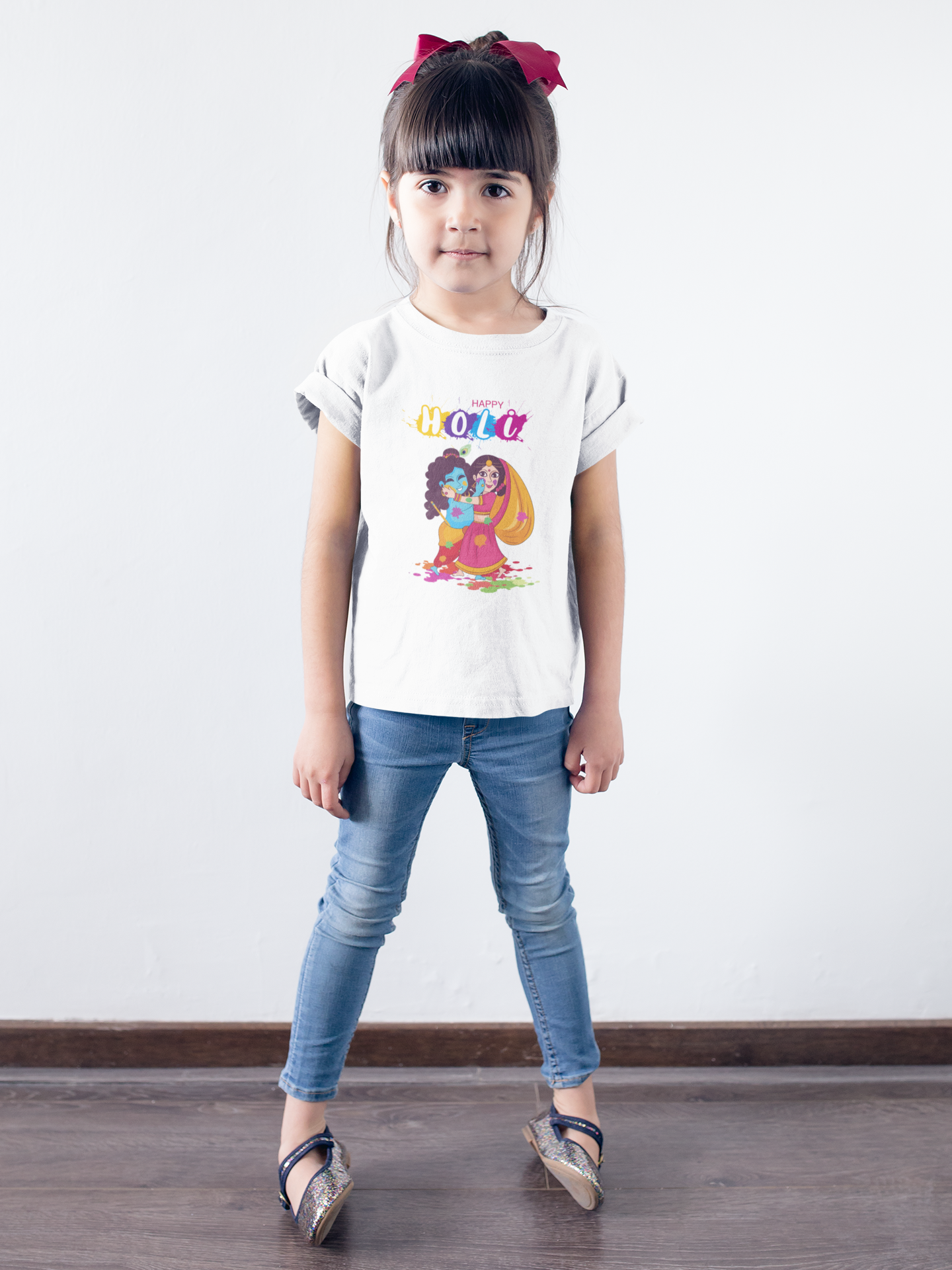 Girl's Holi T-Shirt - Happy Holi