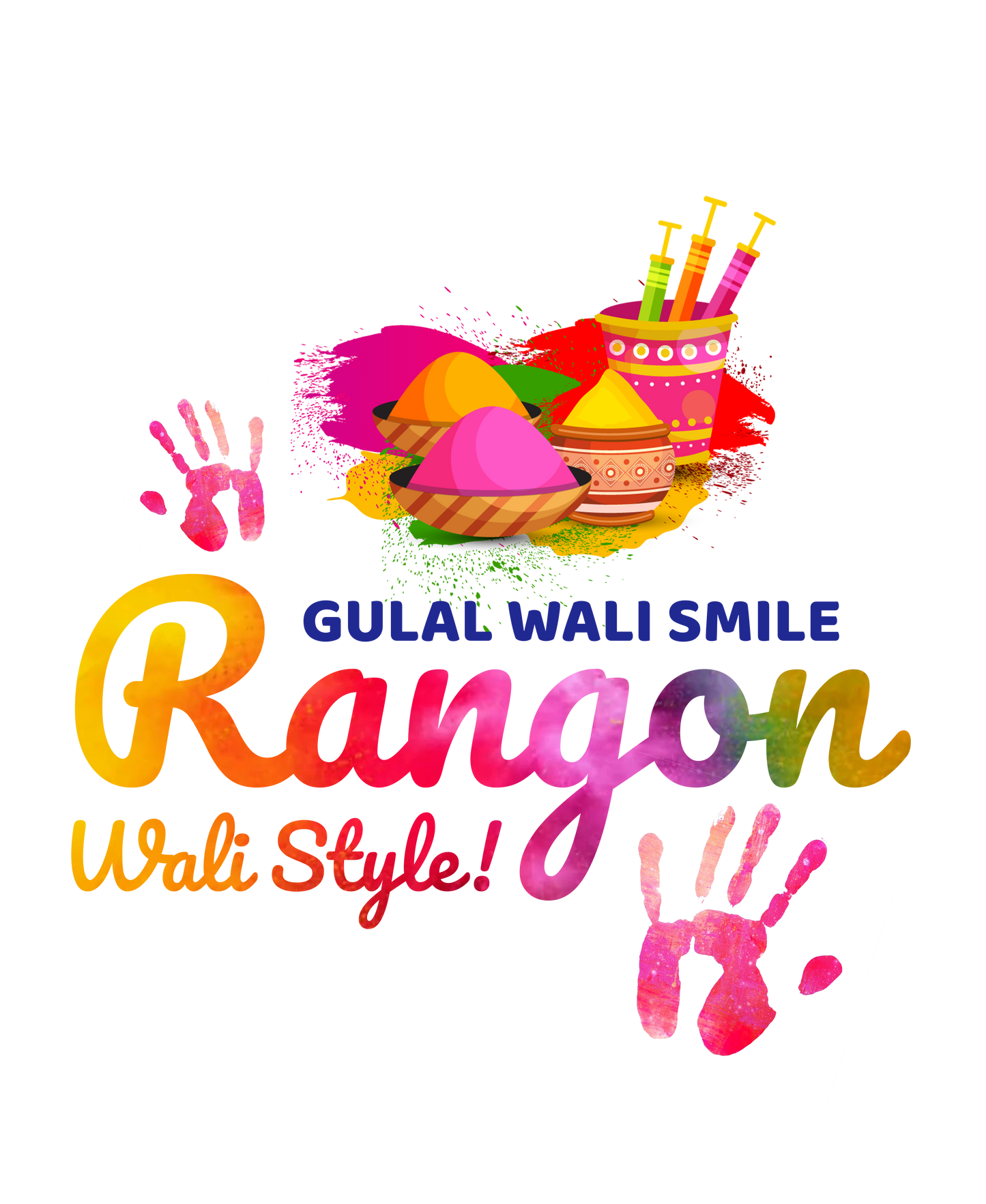 Unisex Holi T-Shirt - Gulal Wali Smile