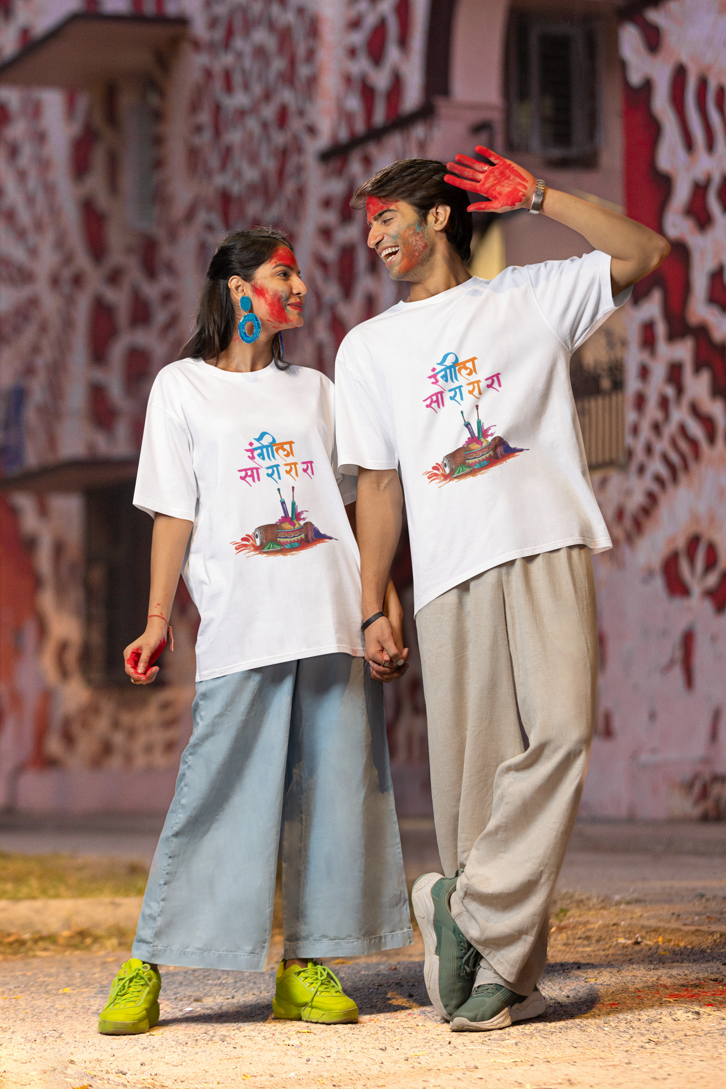 Unisex Holi T-Shirt - Rangeela Sa Ra Ra Ra