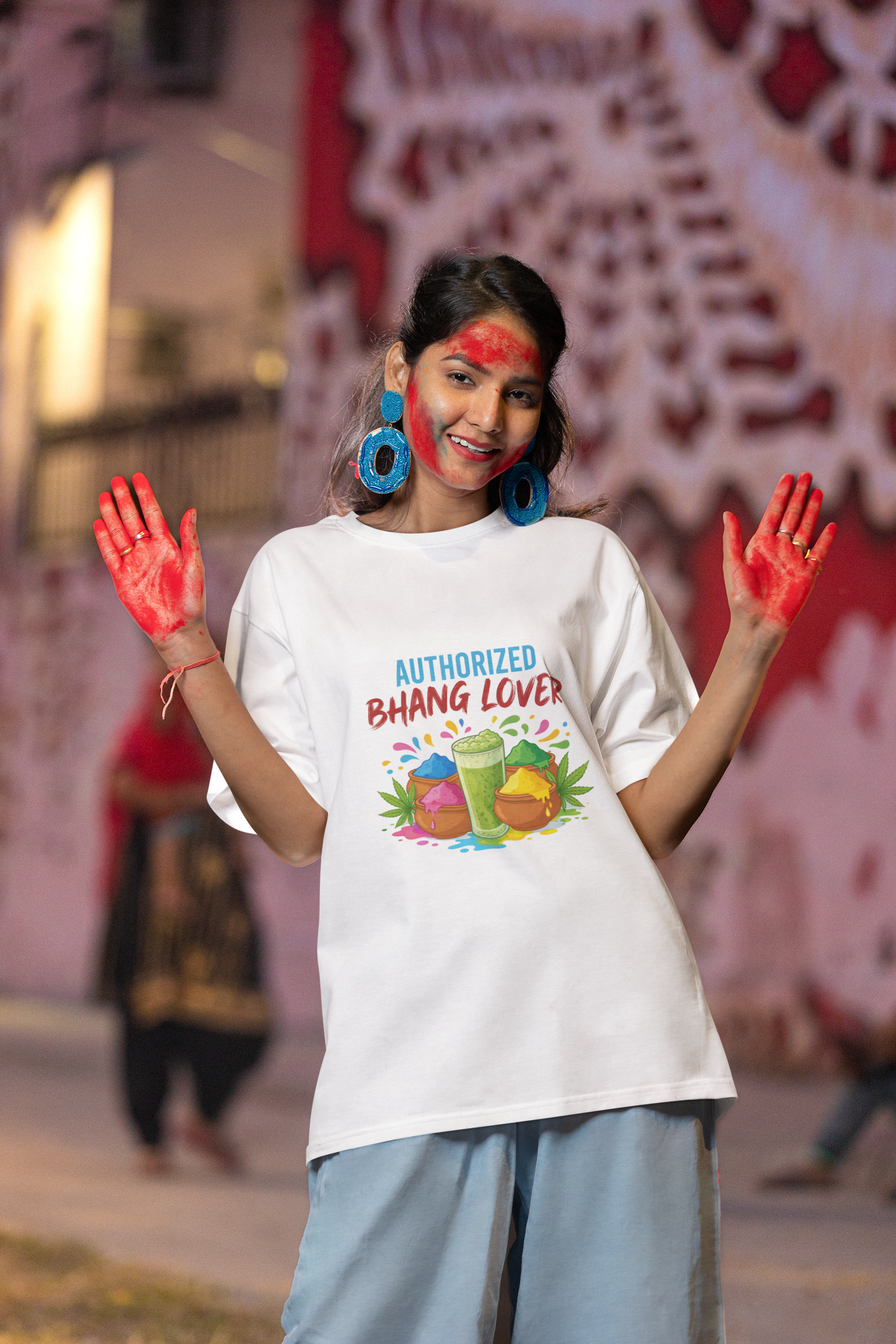 Unisex Holi T-Shirt - Authorized Bhang Lover