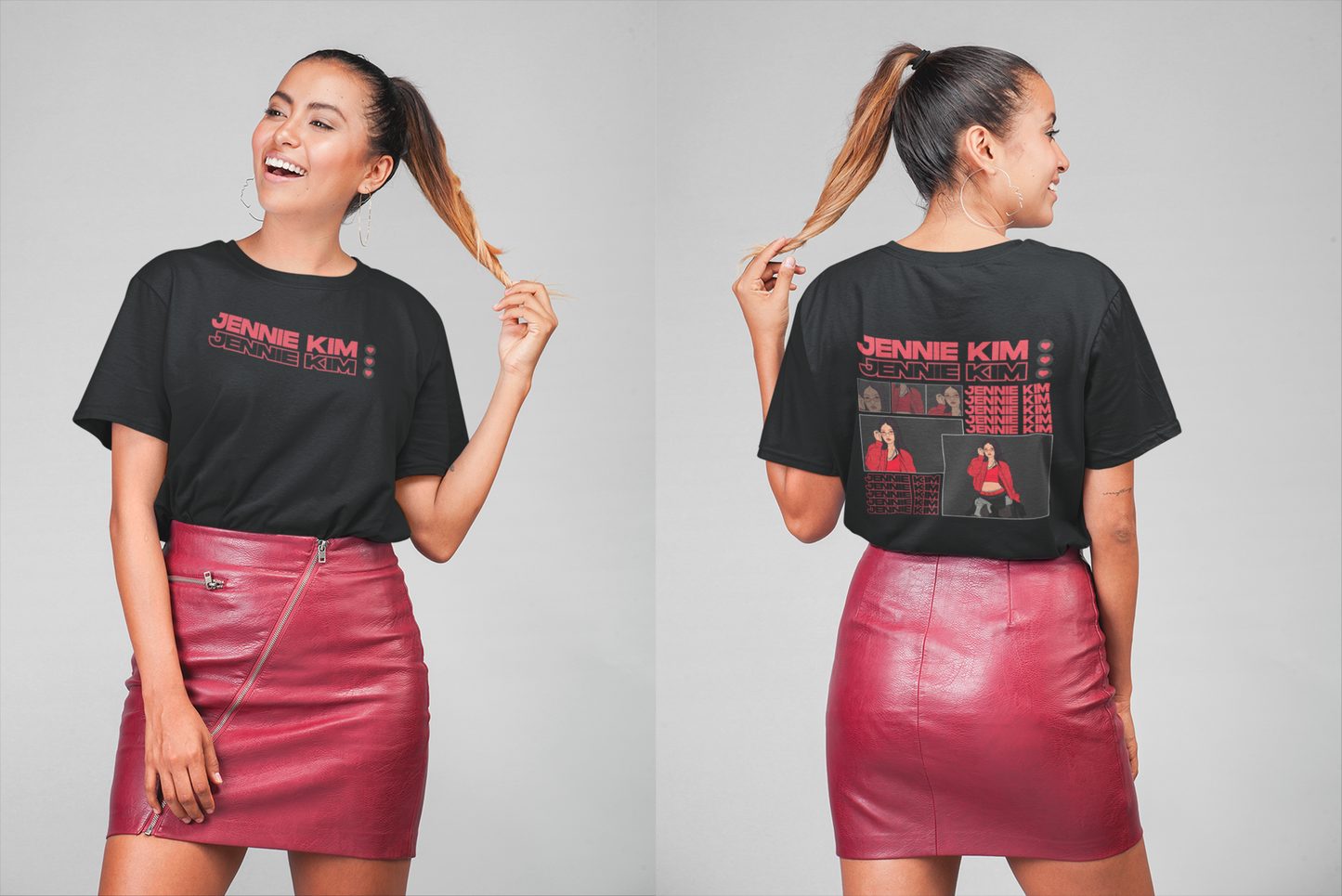Unisex Oversized T-shirt K-Pop Jennie Kim Love